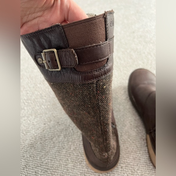 MERRELL Waterproof Haven Bluff Polar Zip Winter Boot Leather Wool Tweed Shoe 7 - Picture 6 of 12